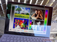 Outdoors under shade