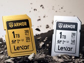 The Lexar Armor series of SDXC cards are made of stainless steel for strong drop, shock, dust, and water resistance. (Image source: Lexar)