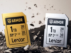 The Lexar Armor series of SDXC cards are made of stainless steel for strong drop, shock, dust, and water resistance. (Image source: Lexar)