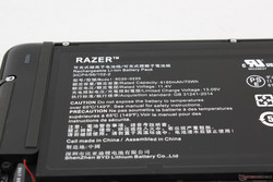 The smaller battery is a better fit for the lower specifications