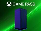 Next Xbox console mockup with Game Pass banner