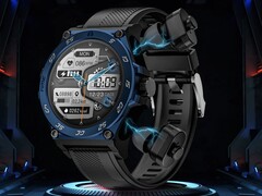 The Rollme GT1 comes with earbuds, which are stored on one side. (Image source: Rollme)