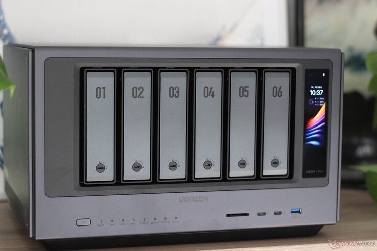 The NAS comes with a display