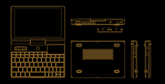 The GPD Pocket 3 will sport a modular design. (Image source: GPD)