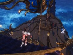 In Where Winds Meet, someone apparently paid over $40,000 for a giant mount in the shape of a boat. (Image source: Julia_CaSsian via X) 