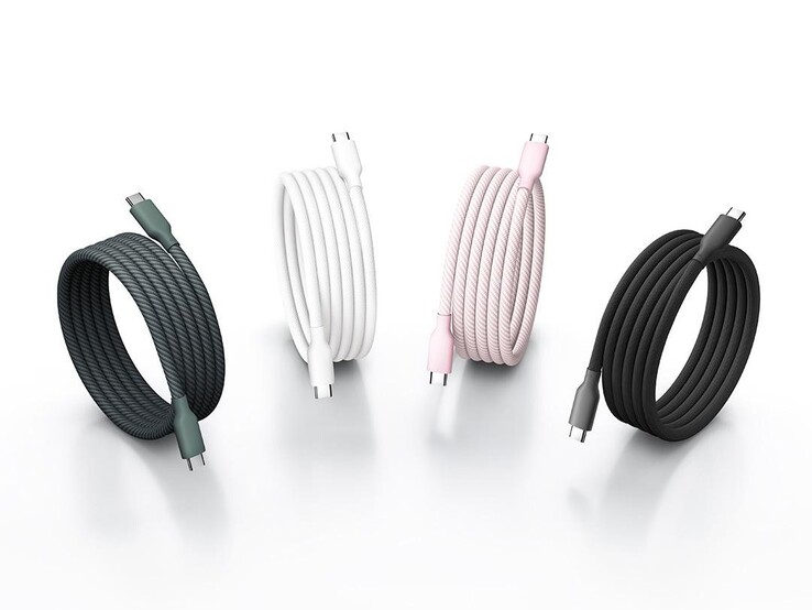 The Xiaomi Mi 6A magnetic USB-C to USB-C cable. (Image source: Xiaomi)