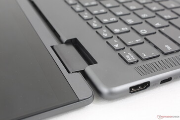 Hinge rigidity feels weaker at wider angles over ~150 degrees