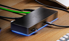 The new Razer Thunderbolt 4 Dock Chroma ships later this month. (Image: Razer)