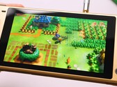 Hyrule edition Switch Lite with mods (Image Source: Taki Udon on Youtube)