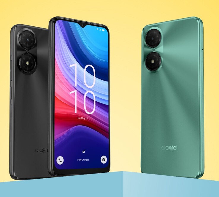 The Alcatel 3 (2025) is available in Teal Blue and Space Gray. (Image source: Alcatel)