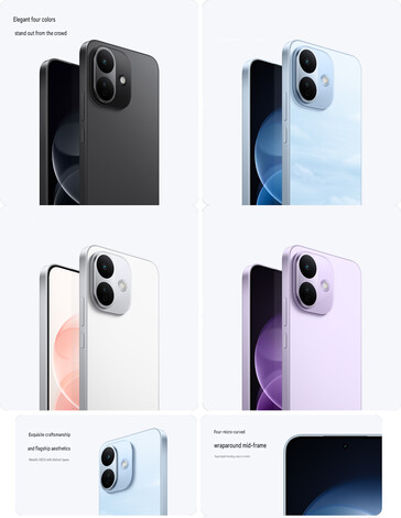Design highlights and color options of the Redmi Note 17 Pro (machine translated)
