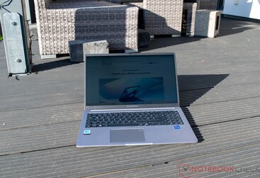 Asus ExpertBook P1 in direct sunlight