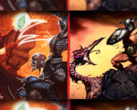 The new Heretic + Hexen game bundle comes with upgraded textures, modern accessibility tools, and an updated soundtrack by Andrew Hulshult. Pictured - official game artwork. (Image source: Steam - edited)