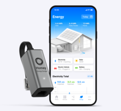 The Homey Energy Dongle tracks your home power consumption. (Image source: Homey)