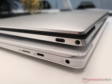 2019 XPS 13 (bottom) vs. 2020 XPS 13 (top). Note the re-positioned ports