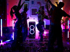 The JBL PartyLight products offer music-synced lighting effects. (Image source: JBL)