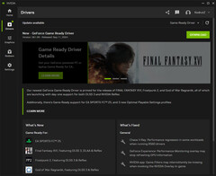Nvidia GeForce Game Ready Driver 561.09 update notes in the Nvidia app (Image source: Own)
