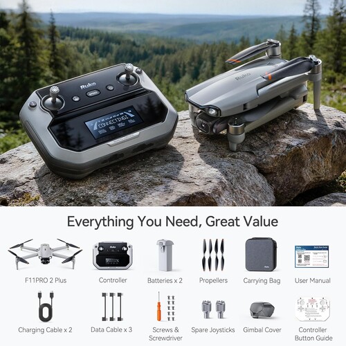 Ruko F11PRO 2 Plus included accessories.