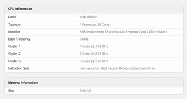 Samsung Galaxy A77 on Geekbench 6