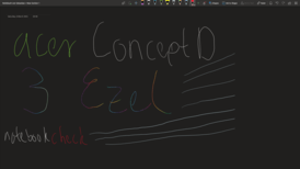 Acer ConceptD 3 Ezel: Digitizer stylus functionality test