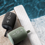 The Tribit Stormbox Mini Plus Bluetooth speaker comes in black, blue, and green color options (Image source: Tribit)