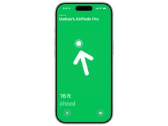 Precision Finding feature locating AirPods Pro. (Image source: Apple)