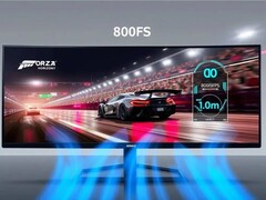 The monitor has a 800 Hz refresh rate. (Image source: HKC)