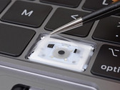  Teardown of the 2018 MacBook Pro keyboard revealed a membrane underneath. (Source: iFixit)