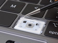 Teardown of the 2018 MacBook Pro keyboard revealed a membrane underneath. (Source: iFixit)