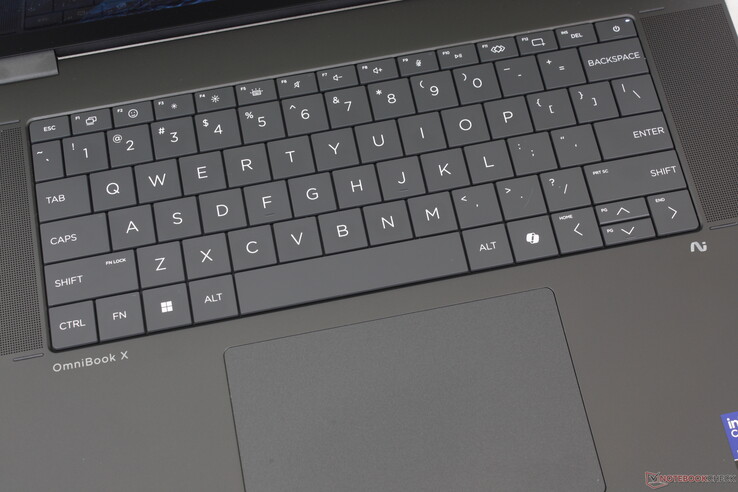 New keyboard design with narrower space between each key and generally shallower travel