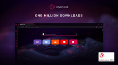 Opera GX has been downloaded over 1 million times by now. (Source: Opera)