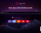 Opera GX has been downloaded over 1 million times by now. (Source: Opera)