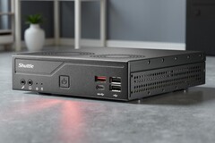 The Shuttle XPC Slim DH810 mini PC has the industrial IT crowd in its crosshairs. (Image source: Shuttle, edited)