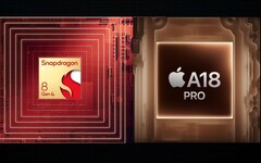 Apple's A18 Pro and Snapdragon 8 Gen 4 are set to heat up the smartphone SoC arena. (Image source: Apple, Qualcomm with edits)