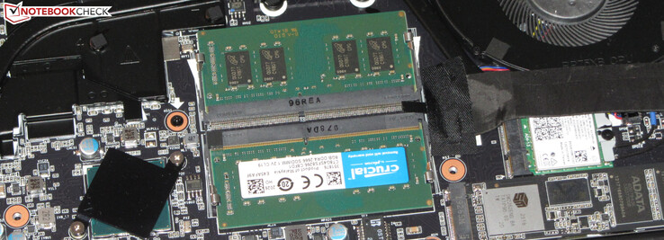 Two memory slots are available.