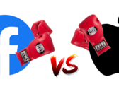 Facebook has a feud with Apple. (Image: Facebooke and Apple logos w/ edits)