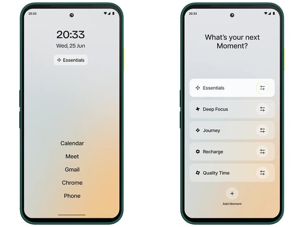 The Fairphone 6 has a distraction-free mode that can be activated with the lime switch on the right. (Image source: Fairphone)