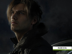 Resident Evil protagonist Leon Kennedy in a DLSS 5 showcase
