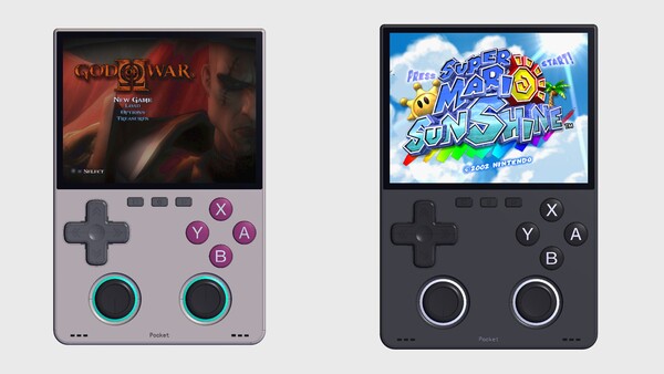 A revised design of the MagicX Pocket Dream shows the thumbsticks are now at the bottom.