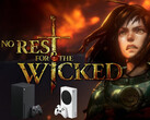 No Rest for the Wicked artwork with Xbox consoles below (Image source: Moon Studios, Microsoft Gaming with edits)