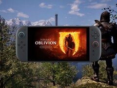 Oblivion Remastered Switch 2 port shown on handheld