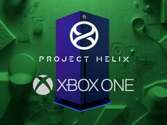 Project Helix console shown with Xbox One logo