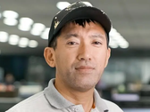 A portrait of Resident Evil director Shinji Mikami