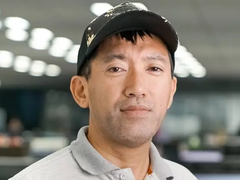 A portrait of Resident Evil director Shinji Mikami