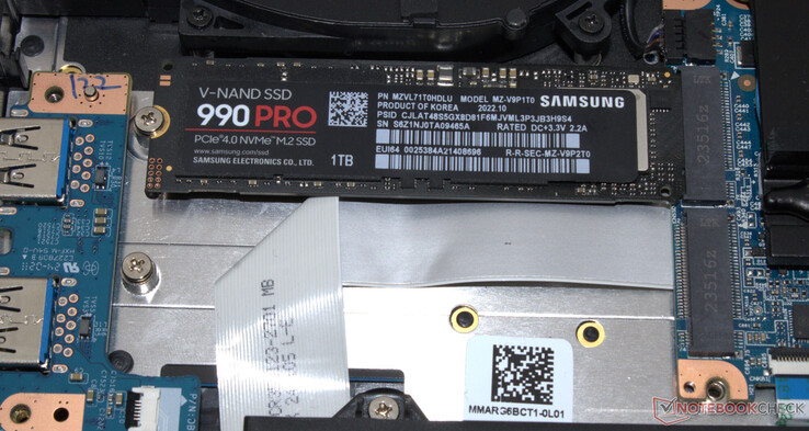 There is space for two PCIe 4 SSDs.