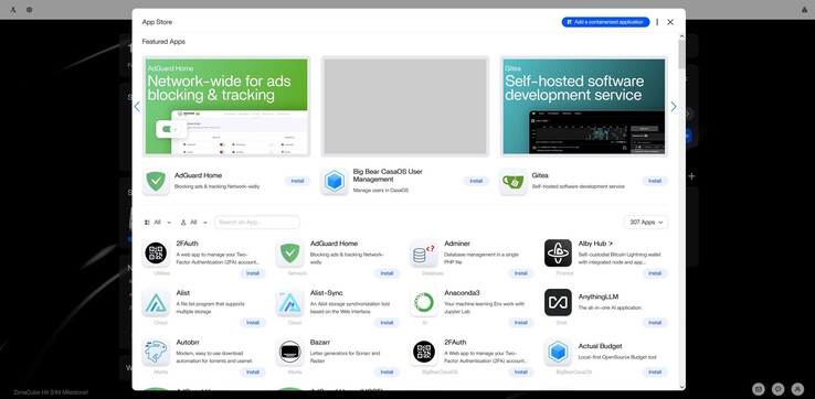 The Docker App Store in ZimaOS