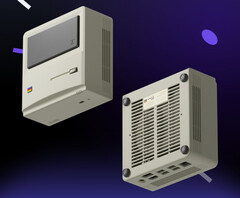 The AYANEO AM01 owes its design to vintage Apple Macintosh desktops. (Image source: AYANEO)