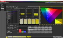 CalMAN - Color saturation (calibrated)