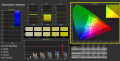 CalMAN - Color saturation (calibrated)