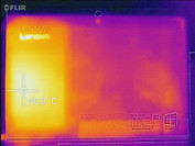 Temperature development rear (load)